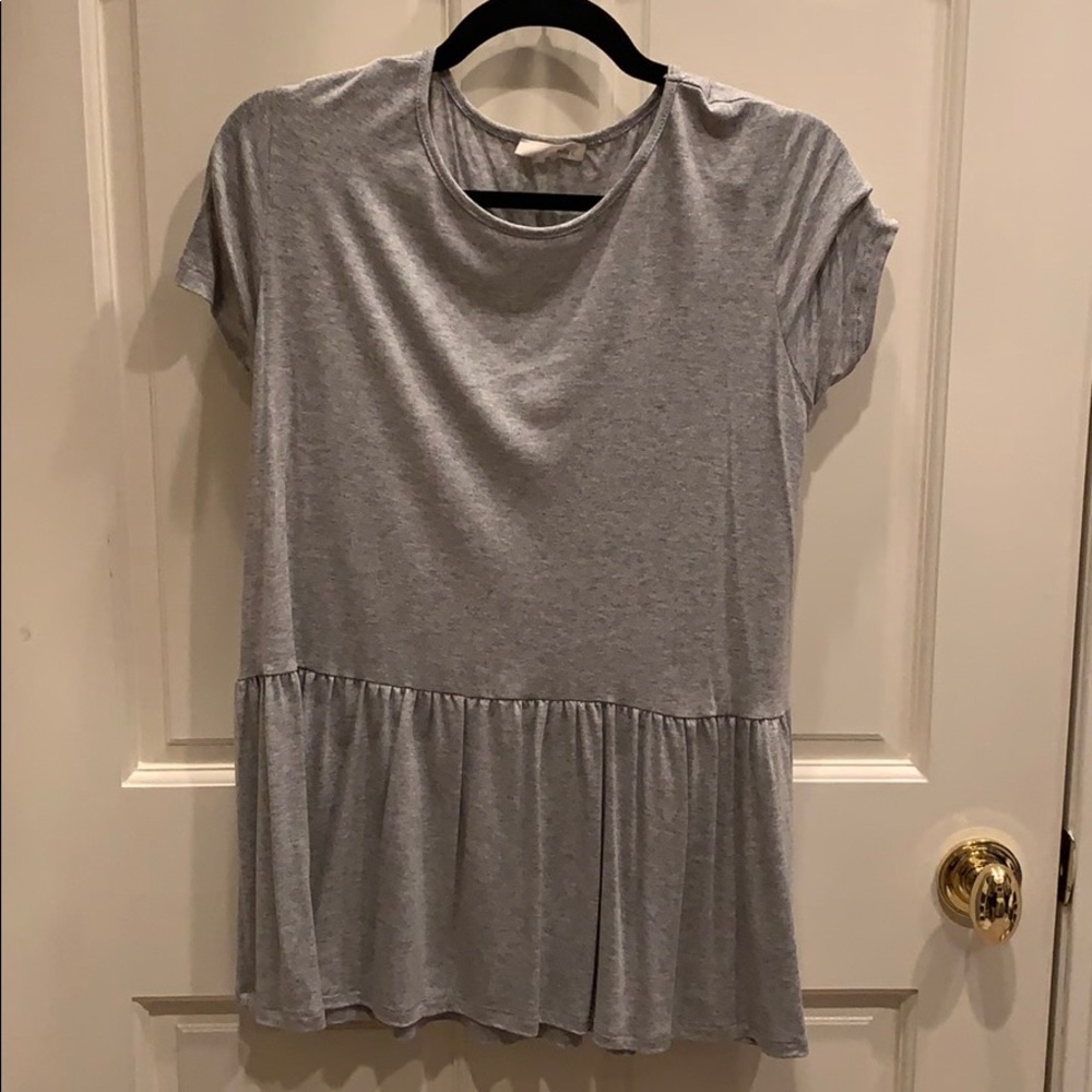 NWT jella c. grey baby doll top